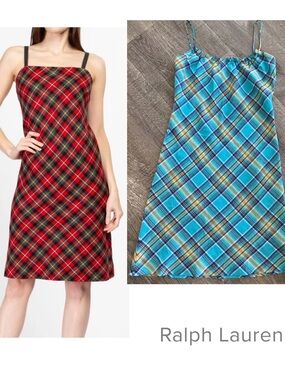Ralph Lauren Linen Plaid Dress